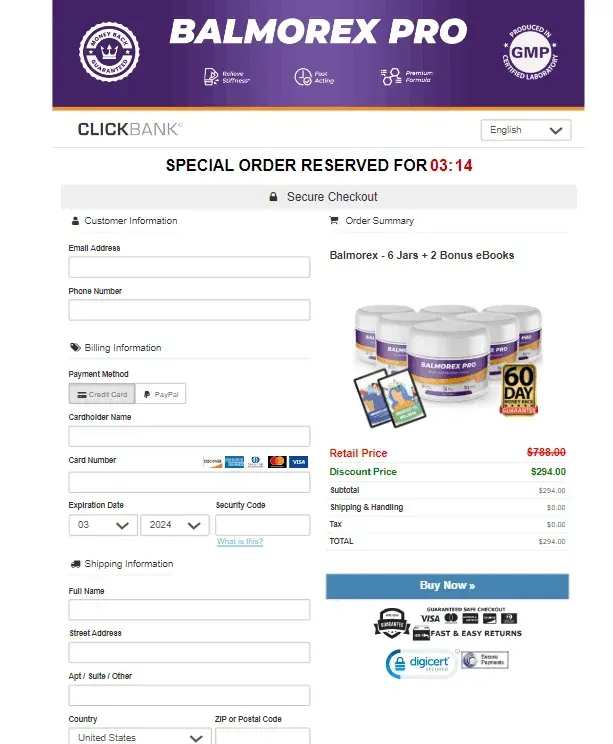 Balmorex Pro discount